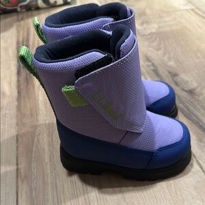 L.L. Bean Kids Purple and Blue Rain & Snow Boots